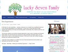 Tablet Screenshot of luckysevenfamily.com